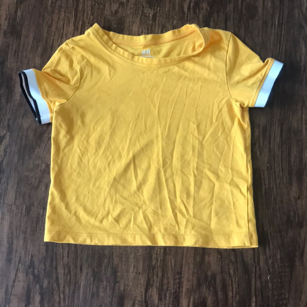 2 for $10 Mustard H&M crop top